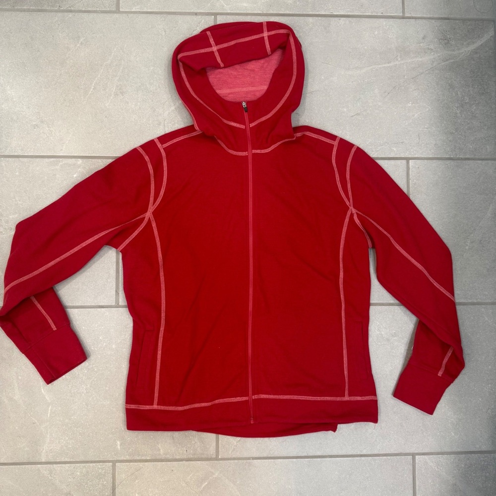 Kuhl Womens Red Full Zip Hoodie Mountain Culture Outdoor Layer XL